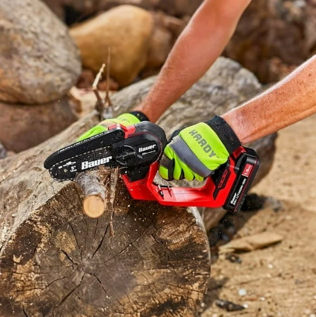 BAUER 20V Brushless Cordless Pruning Saw – 5 in. Guide Bar, Lightweight, Tool Only