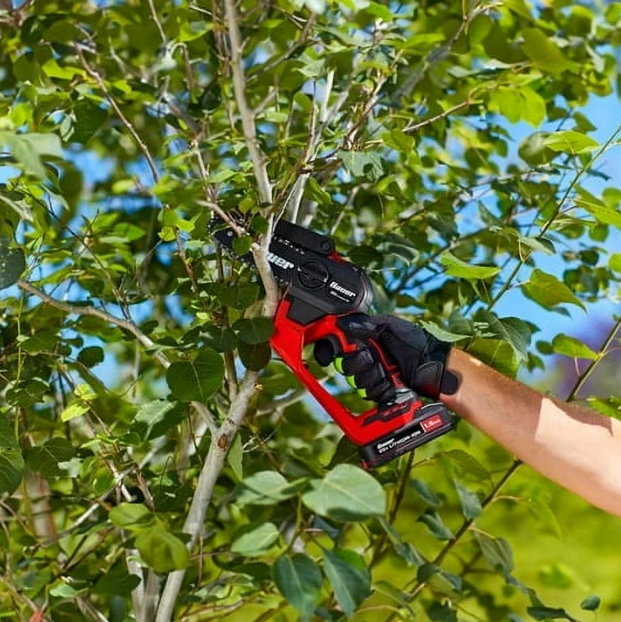 BAUER 20V Brushless Cordless Pruning Saw – 5 in. Guide Bar, Lightweight, Tool Only