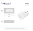 Eridanus Denbigh White Fireclay 36 in. x 18 in. Farmhouse Apron Single Bowl Kitchen Sink with Bottom Grid and Basket Strainer (Local Pickup Only)