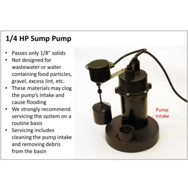 Everbilt 1/4 HP Pre-Plumbed Sink Tray System Sump Pump