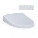 S7A Washlet Elongated Electric Heated Bidet Seat with Contemporary Lid in Cotton White