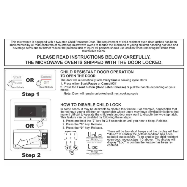 GE 1.6 Cu. Ft. Countertop Microwave Oven