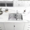 Glacier Bay Bratten 33 in. Drop-In 60/40 Double Bowl 18 Gauge Stainless Steel Kitchen Sink with Pull-Down Faucet