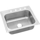 Single bowl stainless steel kitchen sink with durable drop