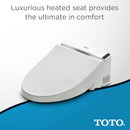 Smart bidet toilet seat with heated seat and convenient night light
