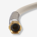Solid Brass Garden Hose Connector Close Up View