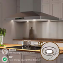 Stainless Steel Island Range Hood with Dishwasher Safe Filters