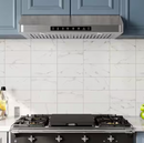 VIKIO 30 inch under cabinet range hood installed above kitchen stove