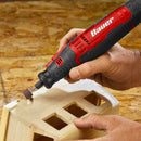 Variable speed rotary tool used for precision woodworking and DIY projects