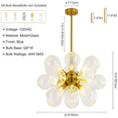 Y-INSP Aureli Sphere chandelier dimensions