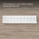 single handheld remote control for bidet seat water spray and temperature settings
