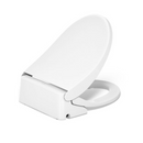 side profile view of premium smart toilet seat with integrated features