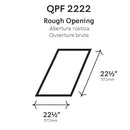 VELUX 22-1/2 in. x 22-1/2 in. Fixed Pan-Flashed Skylight with Tempered Low-E3 Glass