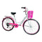 New Trend Women Ladies Bicycle 26 Inches with 7 Speed City Bike, Pink Color