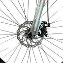 Mountain Bike, Aluminum Frame, 27.5 inches CNC Wheel, 21 Speeds, Silver & Yellow Color